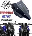 Fits For YAMAHA FZ07 MT07 MT 07 mt07 2021 2022 Motorcycle Black Windshield Windscreen Aluminum Kit Deflector Fairing Cover|Wind