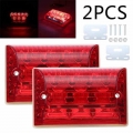 2PCS Waterproof LED Car Number Plate Light 24V License Plate Stop Light for Car Truck Lorry Trailer Tail Light Red|Truck Light S