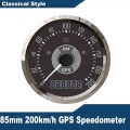 Eling 85mm Classical Gps Speedometer Total Mileage Adjustable 9-32v With Backlight For Auto Car Motorcycle - Speedometers - Offi