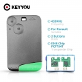 KEYYOU For Renault Laguna Espace Remote Car Key Control 2 Buttons Smart Card Key 433Mhz PCF7947 ID46 Transponder Chip|Car Key|