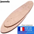 Jusenda 24/27'' Fish Skateboard Deck Mini Cruiser Board Maple DIY Blank Double Concave board Professional Four Wheels Fi