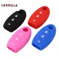 Color My Life Silica Gel Car Key Protection Cover Key Holder Case For Nissan X-trail Xtrail Rogue T32 2014 - 2020 Accessoriess -