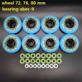 roller wheel skate wheel 85 A blue wheel 72 mm 76 mm 80 mm fsk wheel|Flashing Roller| - Ebikpro.com