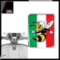 For Vespa Logo Decal Front Badge Overlay Italian Flag Mio Wasp 3d Decals Sticker Gts Gt Et Px - Decals & Stickers - Officema