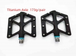 Titanium axle MTB Bike Pedal Nylon Bearing 9/16 Mountain Bike Pedals High Strength Non Slip Bicycle Pedals Surface for Road BMX|