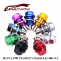 SPEEDWOW M12*1.25 M12*1.5 M12*1.75 M14.1.25 M14*1.5 Magnetic Oil Sump Nut Oil Plug Nut Magnetic Magnetic Oil Plug Nut For BMW|ma