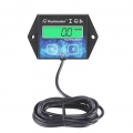 Small Digital Engine Tachometer Backlight Inductive Hour Meter Gauge Track Oil Change For Boat Lawn Mower Motorcycle Outboard -
