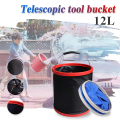 11L 12L New Thickening Portable Folding Bucket Outdoor Camping Car Storage Container Wash Car Mop Fishing Bucket Cleaning Tools|