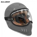 Bullbiker New Motorcycle Bubble Shield Helmets Lens Sunglasses Accessories Fit Retro Shoei Ex Zero Moto3 Bull Helmets Goggles -