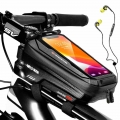 WILD MAN New Bike Bag Frame Front Top Tube Cycling Bag Waterproof 6.6in Phone Case Touchscreen Bag MTB Pack Bicycle Accessories|
