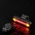 USB Rechargeable Bicycle Bike Rear LED Tail Light Wireless USB Remote Control Turn Signals laser Bicycle LED Safety Warning lamp
