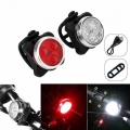 Bright Cycling Bicycle Bike 3 LED Head Front light 4 modes USB Rechargeable Tail Clip Light Lamp Waterproof|Bicycle