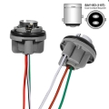 Nhautp 2pcs 1157 Bulb Socket Bay15d Lamp Holder P21/5w Adapter Base Connector For Brake Lights Car Accessories - Base - Officema