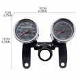 X7AE Universal Motorcycle 12V Dual Odometer Speedometer Tachometer Combination Gauge LED Backlight Modification Kit|Instruments|