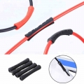 4Pcs/lot Ultralight Bicycle Cable Rubber Protector Sleeve For Shift Brake Line Pipe Bike Frame Cable Guides Protection 2 Colors|