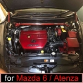 Hood Gas Struts For 2008-2012 Mazda6 Mazda 6 Gh Sedan Hatchback Front Bonnet Lift Support Shock Damper Absorber Rod Carbon Fiber