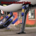 Motorcycle Accessories Off road Moto Scooter Universal Stainless Steel Scooter Side Stands Kickstand Spring Tripod Return Spring