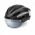 Ultralight Cycling Safety Helmet Motorcycle Bicycle Helmet Removable Lens Visor MTB Road Bike Taillight Helmets For Men Women|Bi