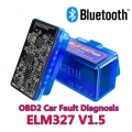 Super Mini Elm327 Obd2 V1.5 Bluetooth 5.0 Obd V2.1 V1.5 Latest Version New Auto Obd Scanner Code Reader Tool Car Diagnostic Tool
