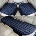 Car Rear Seat Cushion Cover Warm Black Car Front Seat Cushion Anti Slip Rear Back Chair Seat Pad For Vehicle Auto Protector|Auto