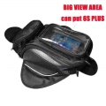 Motorcycle Tank Bag Oil Fuel Bag Magnetic Moto Saddle Luggage Gps Phone Bag Bigger Window Suitcase For Iphone Samsung - Bags &am
