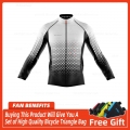 Men Autumn Breathable Long Sleeve Cycling Jerseys MTB Bicycle Cycling Clothing Maillot Ciclismo Cycling Jersey Mountain Bike Top
