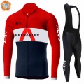 INEOS Grenadier 2021 Men's Cycling Triathlon Winter Fleece Cycling Suit Mountain Bike Cycling Bib Ropa Ciclismo|Cycling Sets