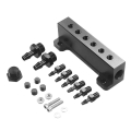 Turbocharged Intake Manifold 6 Port 1/8 Npt Adapter Aluminum Alloy Vacuum Manifold Kit Black Universal Modification|Intake Manif