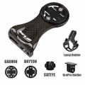 Original Carbon Garmin Bryton Cateye mount for the front bicycle Computer handlebar with Gropro Lamp holder bike Accessories|Bic