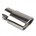 63mm Bolt on Stainless Steel Auto Car Exhaust Tail Pipe Tip End Muffler Silver|Mufflers| - ebikpro.com