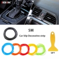 5m Car Styling Interior Mouldings Trims Decoration Diy Strip Auto Insert Type Instrument Panel Decorative Line Car Body Sticker