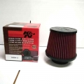 Universal Car Air Filter Hight Flow Air Filter Intake Induction Kit Cold Air Intake Hight Power Mesh Cone Red3" 76mm 14084-