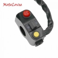 MotoLovee Universal Motorcycle Multi function Headlight Turn Signal Horn Switch Aluminum Alloy Flasher 22mm Handlebar Switches|M
