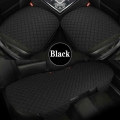 Big Size Black Flax Car Seat Cover Four Seasons Universal Front Rear Back Auto Chair Seat Cushion Protector Pad|Automobiles Seat
