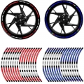 17"18" Motorcycle Wheel Tire Stickers Car Reflective Rim Tape Motorbike Accessories Decals Universal For Honda Ktm Suz