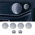 For Mercedes Benz 6 Pcs Car Speaker Covers GLC X253 W205 W213 E C Original Door Tweeter Horn Mid Speaker Covers Accessories|Mult