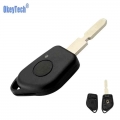 OkeyTech 1 Button Car Key Shell FOB For Citroen For Peugeot 106 205 206 306 405 406 Replacement Remote Key Case Uncut 406 Blade|