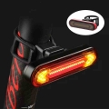 Bike LED Tail Light Bicycle Turning Signal USB Rechargeable Remote Control Flash Rear Red Lights Waterproof Brake Warning Lamp|B