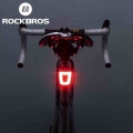 ROCKBROS Cycling Bike Light Waterproof Helmet Taillight Lantern Bicycle LED USB Rechargeable Safety Night Riding Bike Rear Light