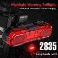 USB Charging LED Bicycle Light 360 Degree Rotatable MTB Road Bike Taillight Bicycle Accessories Cycling Highlight Warning Light|