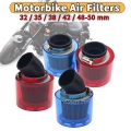 32/35/38/42/48 50mm Bend Elbow / Stright Motorcycle Motorbike Air Filter Cleaner Fits 50cc 250cc ATV Pit Dirt Bike Splash Proof|