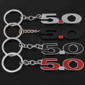 Car Keyring 5.0 Badge Keychain Key Chain Auto Key Ring Holder For Land Rover Suv Ford Mustang Gt 500 Cobra Styling Accessories