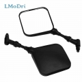 LMoDri Black Dual Sport Motorcycle Mirrors Side Mirrors For Suzuki DR 200 250 DR350 350 DRZ 400 650 DR650 2Pieces/lot|Side Mirro