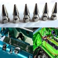 New JDM Style M6X1.0 Chrome Spikes Bolt Spiked Valve Cover Engine Bay Baby Spike Dress Up Washer Kit For Honda Engine H23A1|Valv