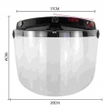 Windproof 3-snap Visor Lens Shield For Motorcycle Helmets Flip Up Down Open Face Wholesale - Helmets - Ebikpro.com