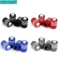 DSYCAR 4Pcs/Set for Car Truck Motorcycle Bicycle Valve Stem Cover Tire Accessories New Universal Skull Alu alloy Tire Valve Caps