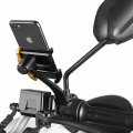GIYO Aluminum Alloy Motorbike Mobile Phone Holder Universal 2.17 3.94 inch Cell Phone Stand Adjustable Motorcycle Mount Support|