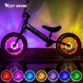 Smart LED Bicycle Wheel Light Bike Front Tail Hub Spoke One Lamp With 7 Color 18 Modes Rechargeable Kids Balance Bike Light|Bicy
