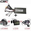 36V 48V 500W 25A Electric Bicycle Brushless 9 Mosfet Sine Wave Controller with KT LCD3 LCD8 Display Panel Ebike Accessories|Elec