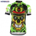 HIRBGOD Ropa Ciclismo Hombre Road Bicycle Jersey Quick Dry Cycling Clothes Wear Summer Riding Sport T Shirts Skull Short Sleeve|